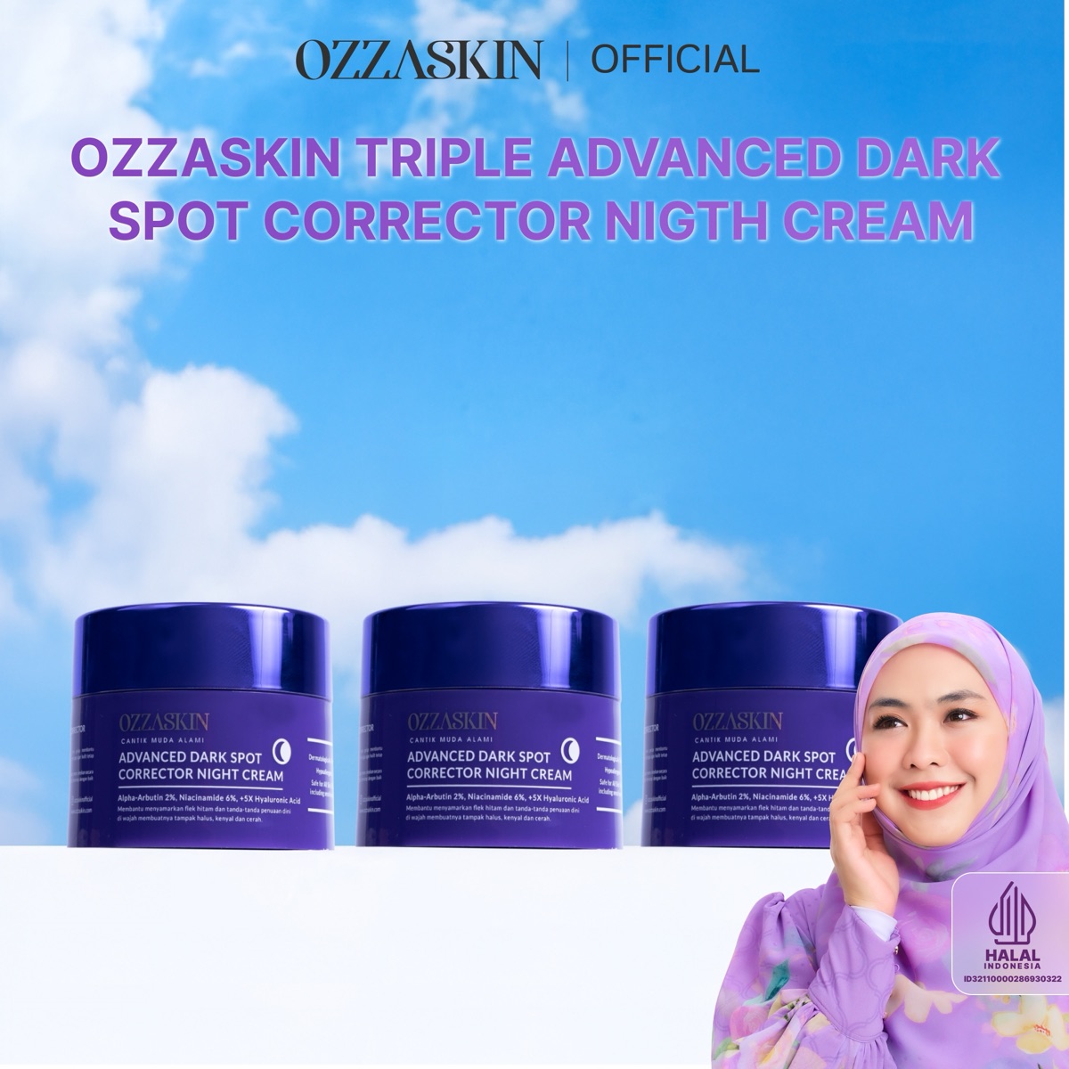 Ozzaskin Advanced Dark Spot Corrector Night Cream foto 1