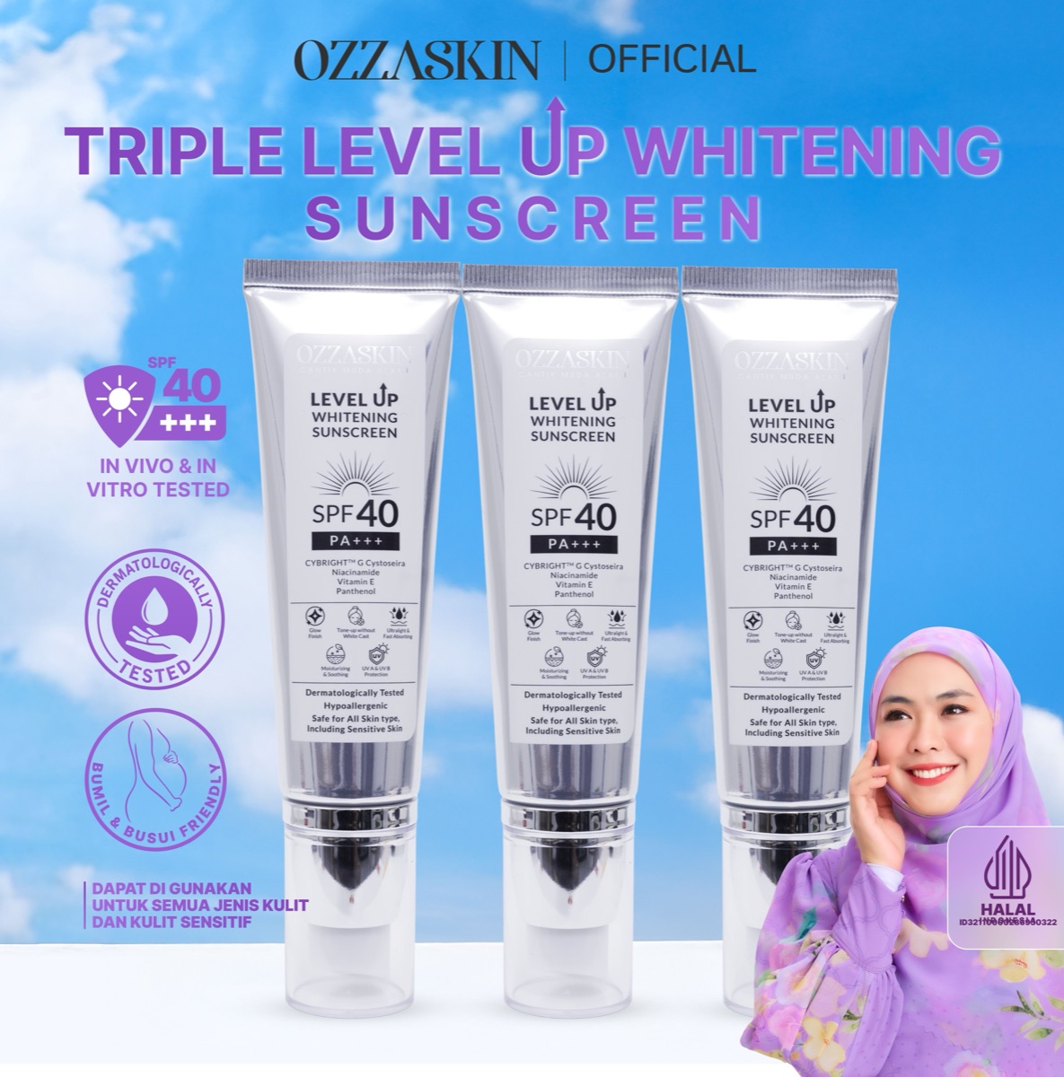 Ozzaskin Level Up Whitening Sunscreen foto 1
