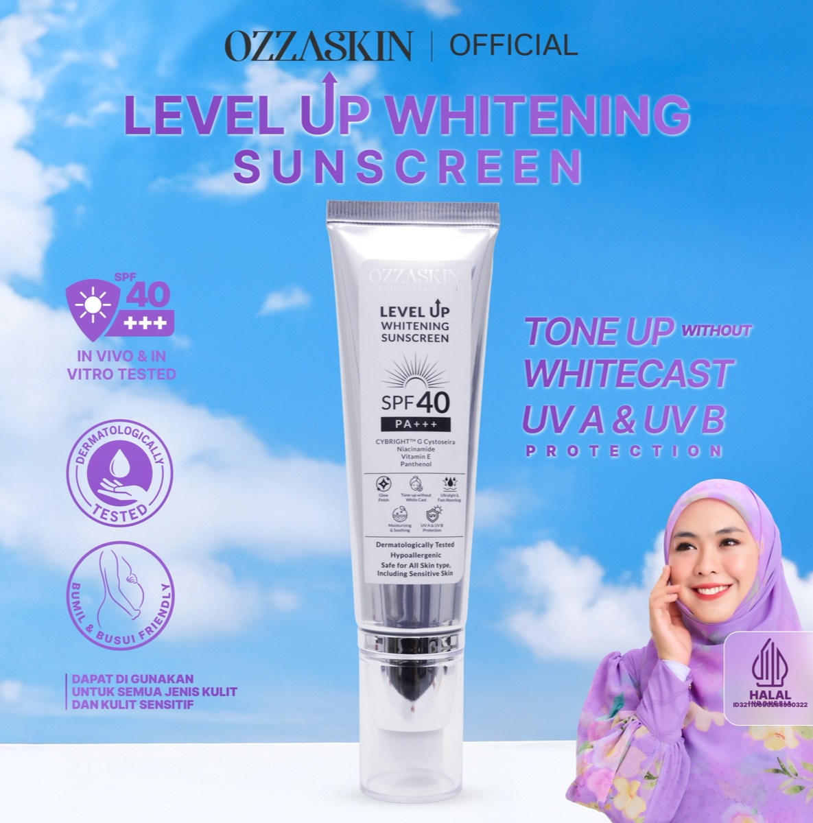 Ozzaskin Level Up Whitening Sunscreen foto 6