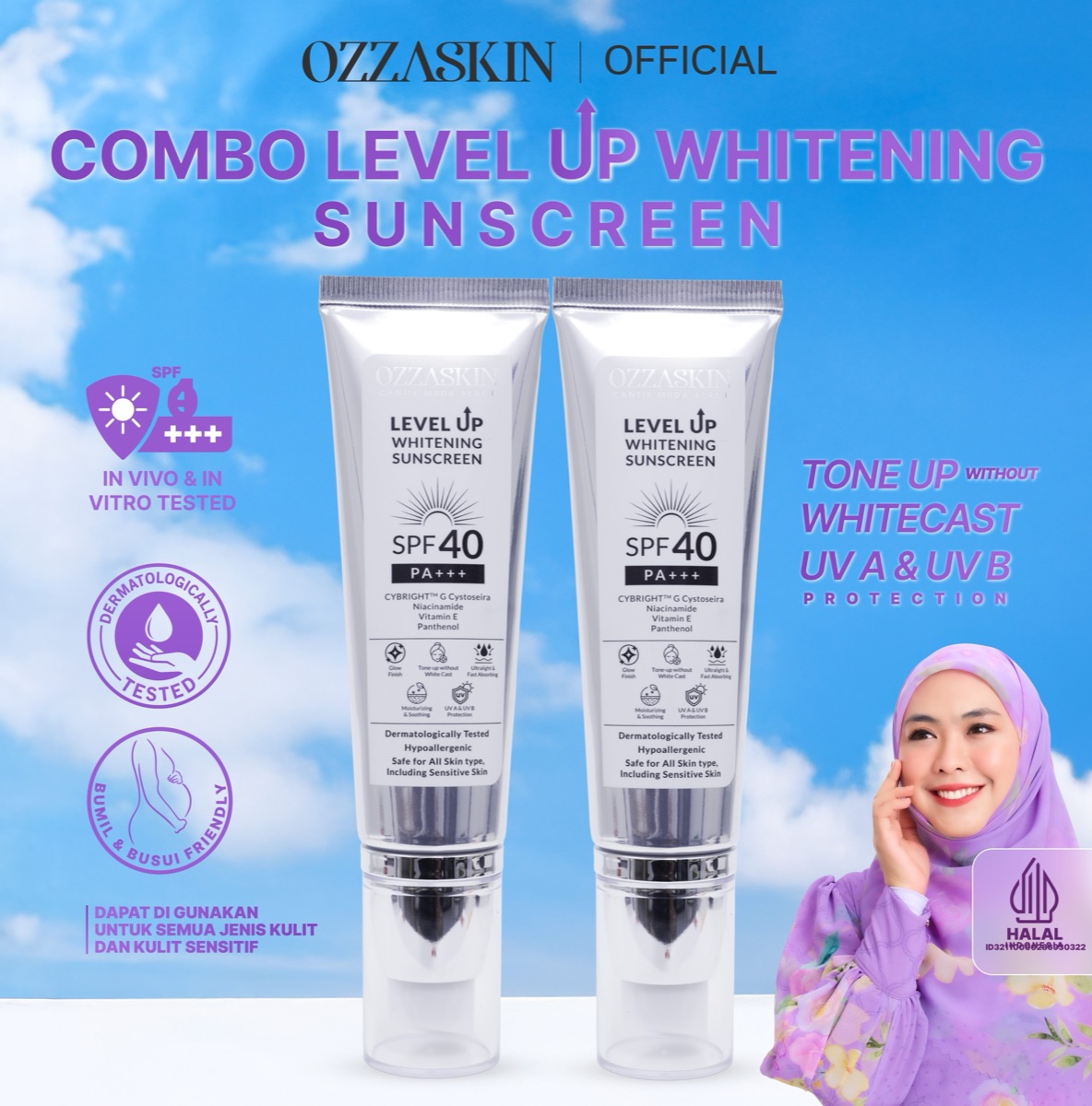 Ozzaskin Level Up Whitening Sunscreen foto 7