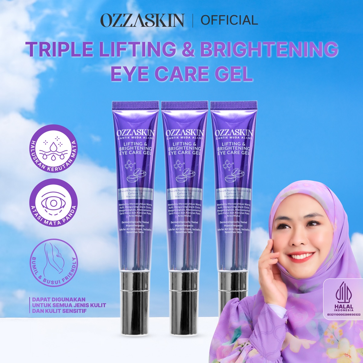 Ozzaskin Lifting & Brightening Eye Care Gel foto 1