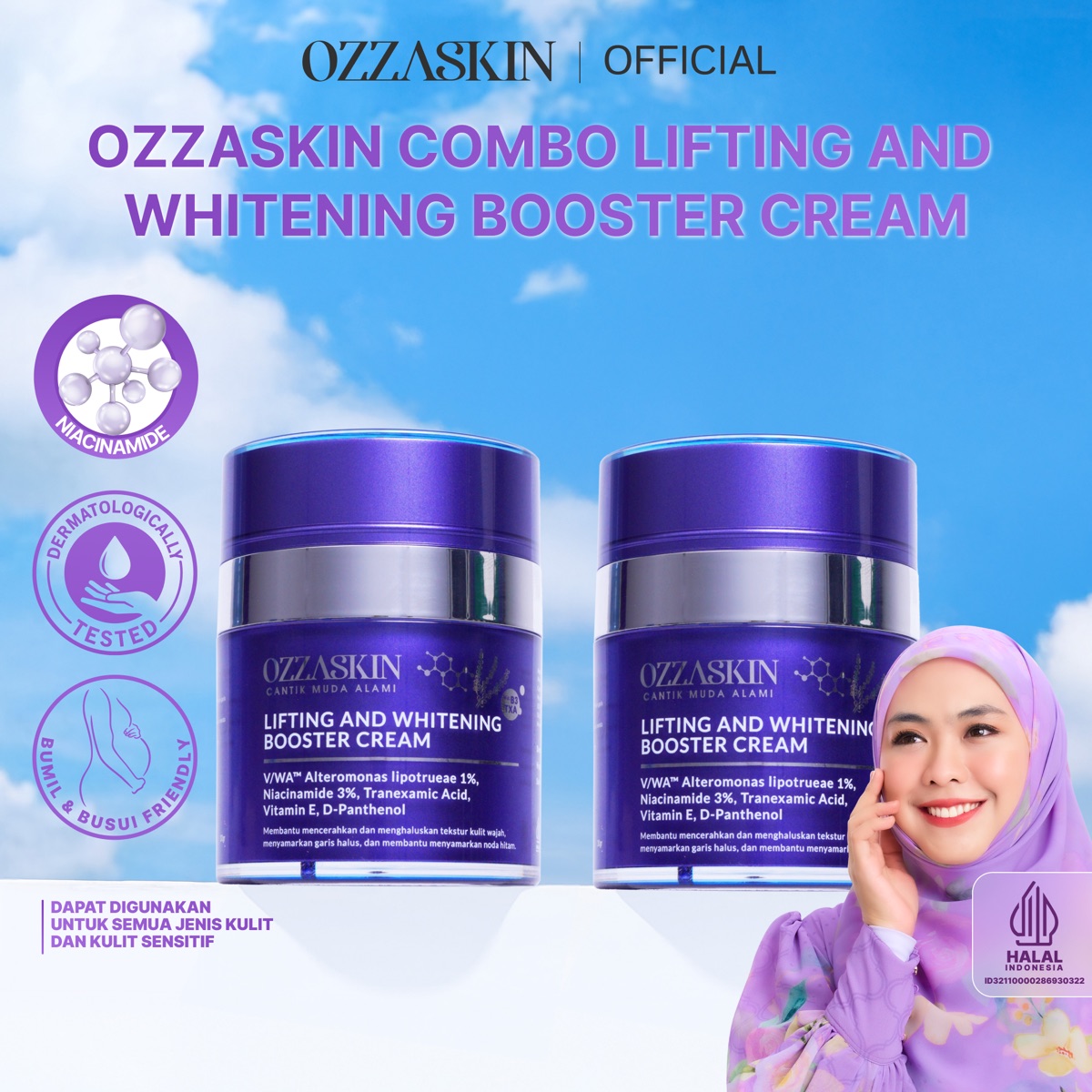 Ozzaskin Lifting & Whitening Booster Cream foto 3