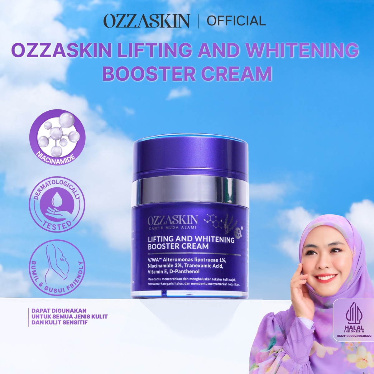Ozzaskin Lifting & Whitening Booster Cream foto 4