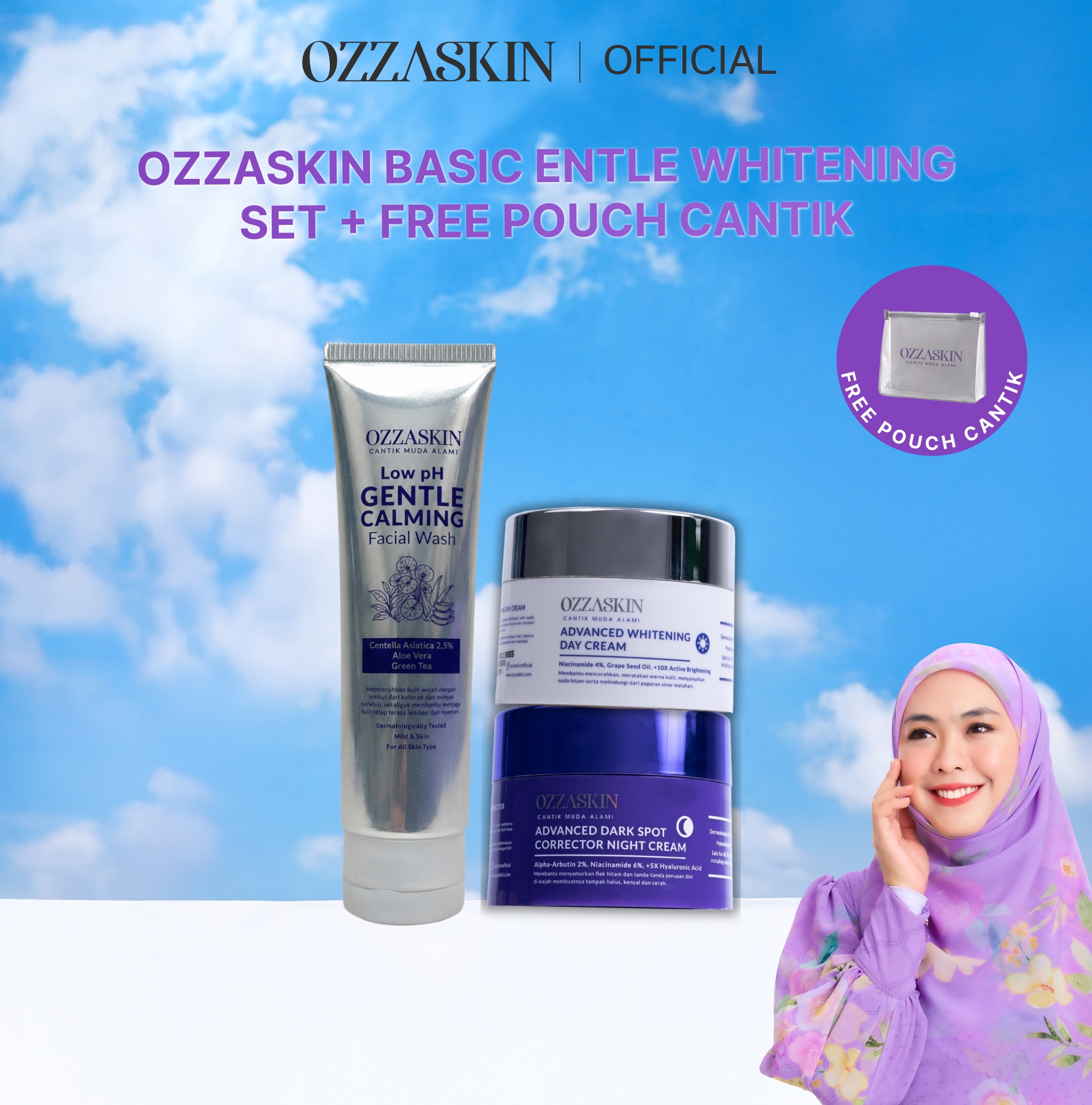 Ozzaskin 3in1 Anti Dark Spot & Glow Skin By Oki Setiana Dewi 